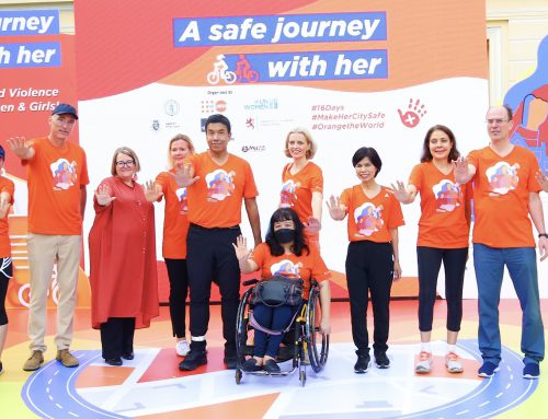 พม. โดย สค. ร่วมงานปั่นจักรยาน “A Safe Journey with Her” ส่วนหนึ่งในเดือนรณรงค์ยุติความรุนแรงต่อสตรีสากล